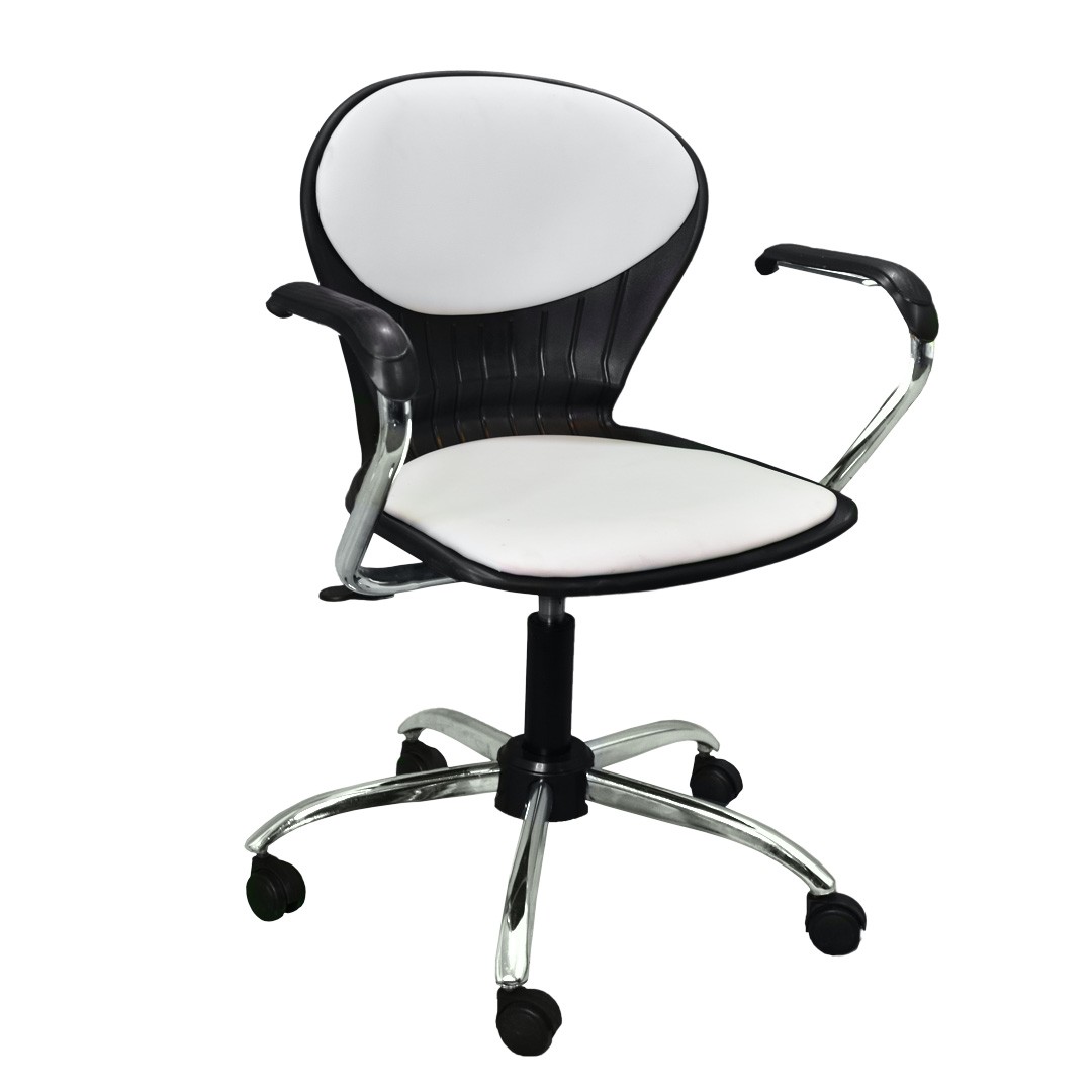 Office-swivel-chair-white- - تصویر 1